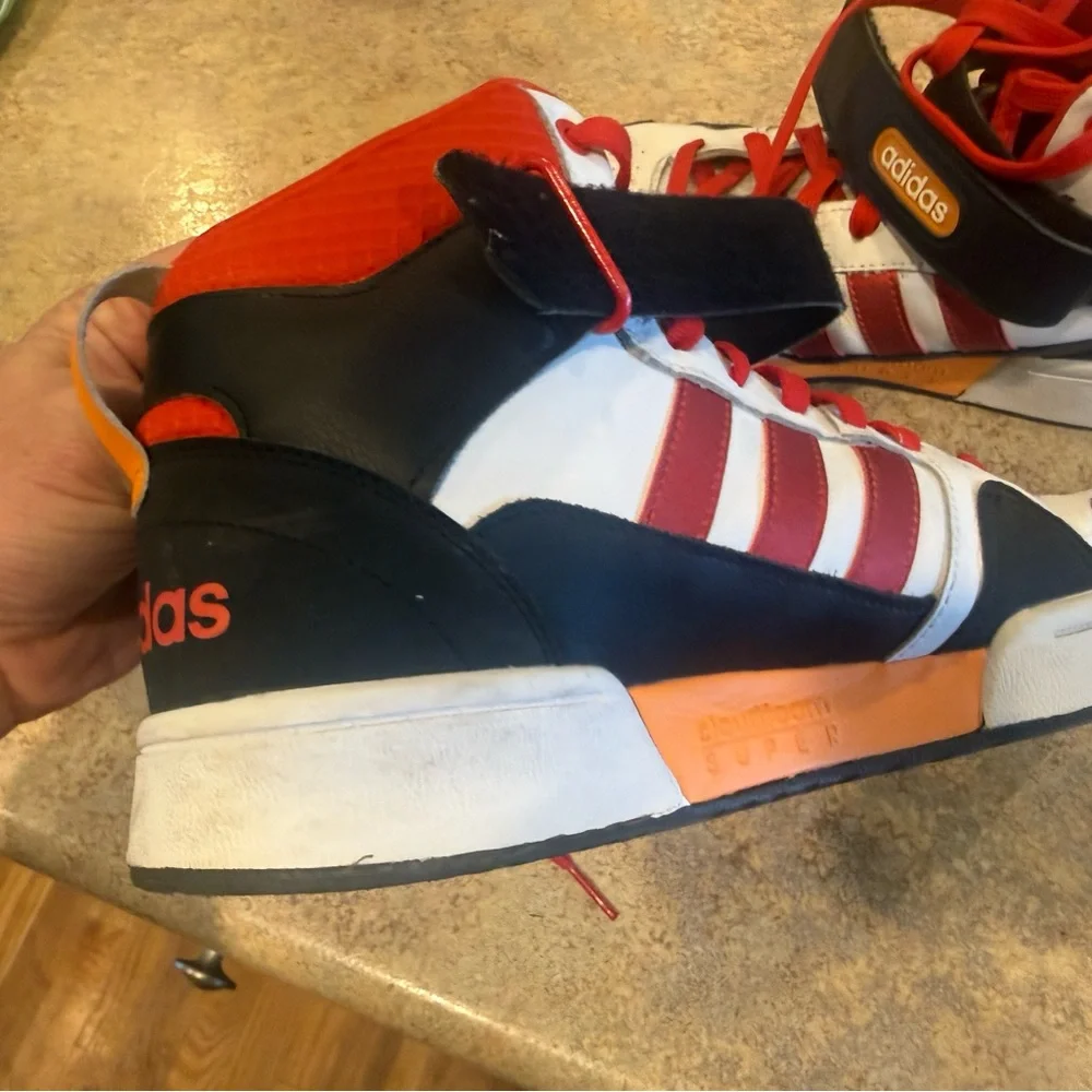 Adidas Men's High-Top Sneakers - Red, Black, White - Picture 13 of 16